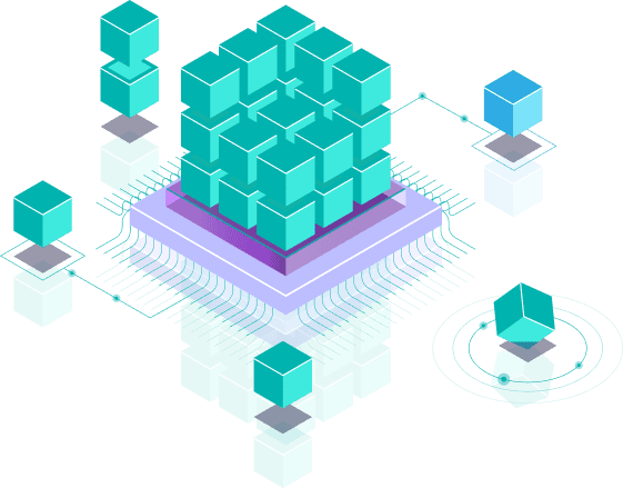 Mnaaged IT building blocks vector