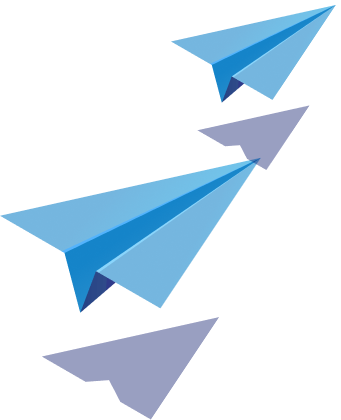 Paper plane vector