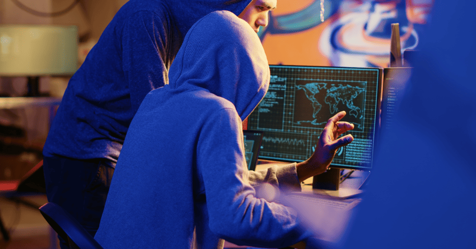 person conducting cybersecurity threats